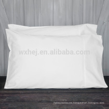 Las fundas de almohada 100% del algodón del blanco a granel venden al por mayor las fundas de almohada blancas